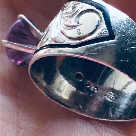 Hawaiian 2Kt CZ Heirloom Solitaire Ring S Silver - Picture 3 of 8